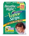 Vicks Vapors Breathe Right Mentholated Vapor Strips for Cold & Allergy Relief, Small/Medium, 28-Count Boxes (Pack of 2)